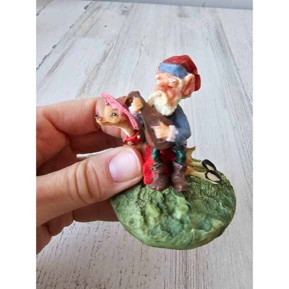 Brinnco elf reindeer figurine village‎ Xmas decor banjo singing music - Picture 2 of 8